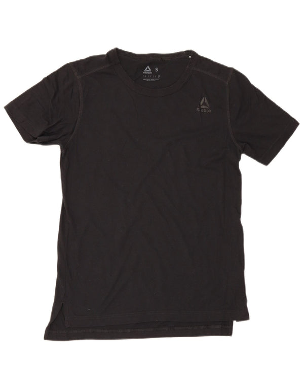 Ανδρικό T-Shirt Reebok Top Μικρό μαύρο βαμβακερό