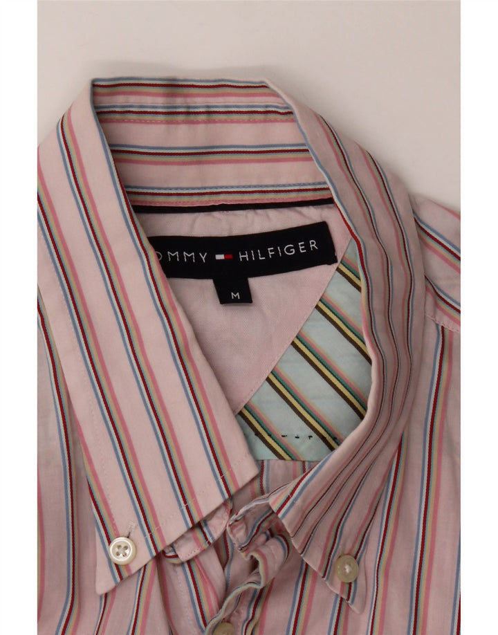Ανδρικό πουκάμισο Tommy Hilfiger, μεσαίο ροζ ριγέ