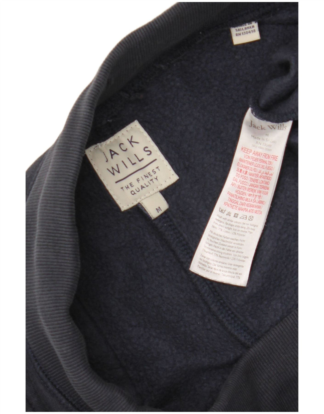 Ανδρικό αθλητικό σορτς Jack Wills από βαμβακερό μεσαίο μπλε ναυτικό