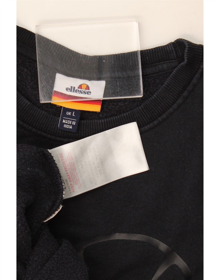 Ανδρικό γραφικό φούτερ ELLESSE Jumper Large Navy Blue Cotton