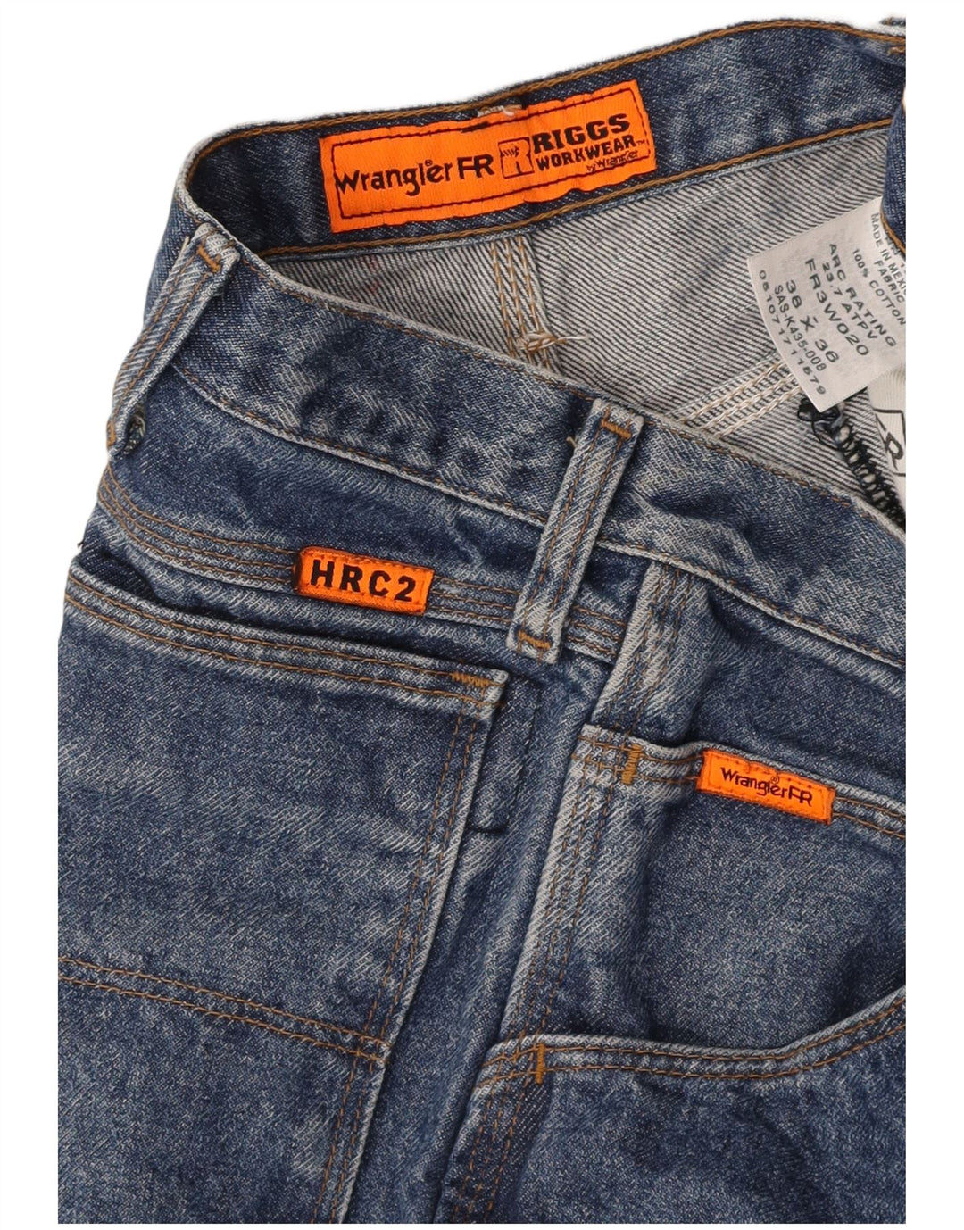 Ανδρικό τζιν WRANGLER ίσιο W38 L36 Μπλε βαμβακερό