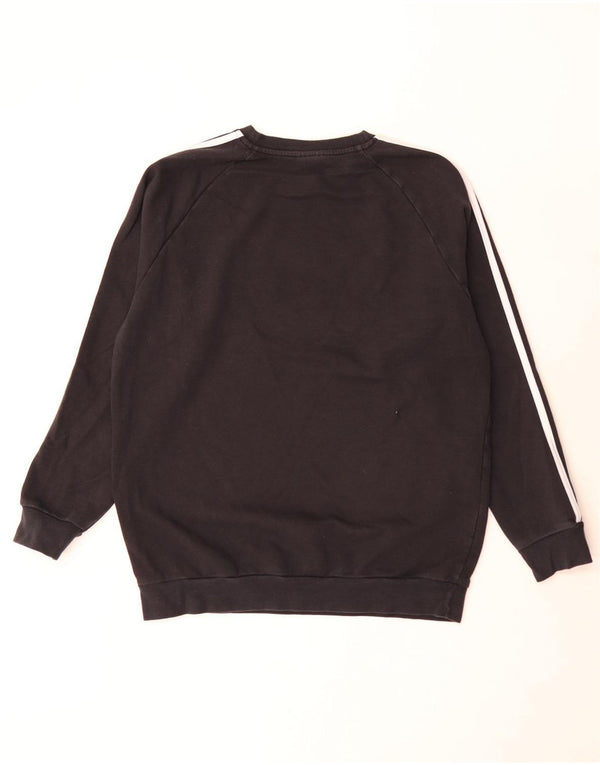 Adidas Γυναικεία φούτερ μεγάλου μεγέθους Jumper UK 8/10 Μικρό μαύρο βαμβακερό