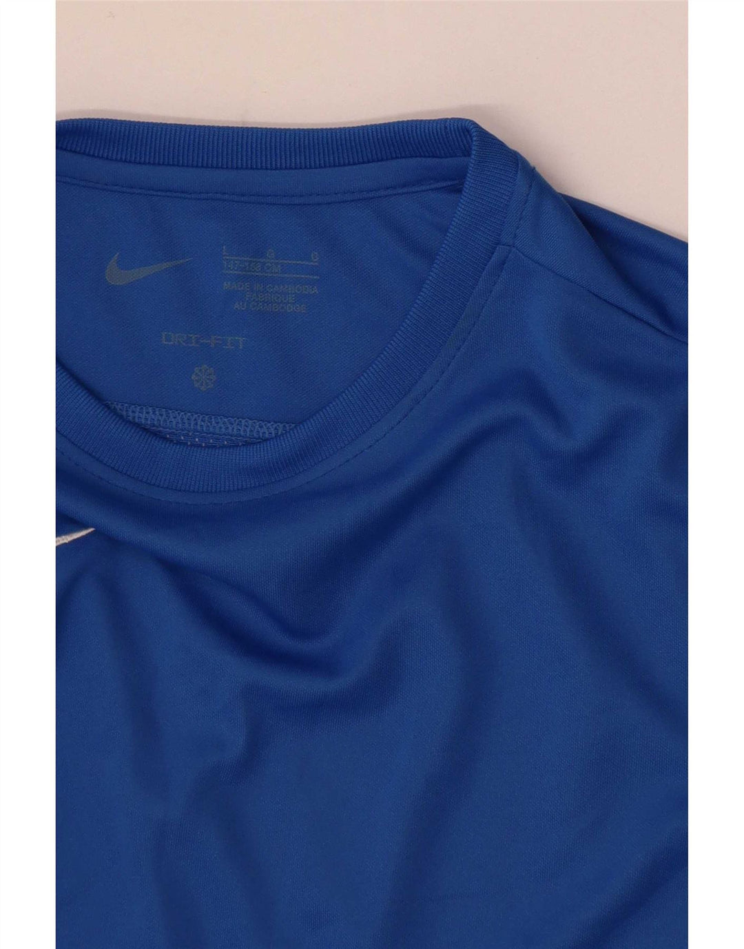 Nike Boys Dri Fit Top μακριά μανίκια 12-13 ετών, μεγάλο μπλε