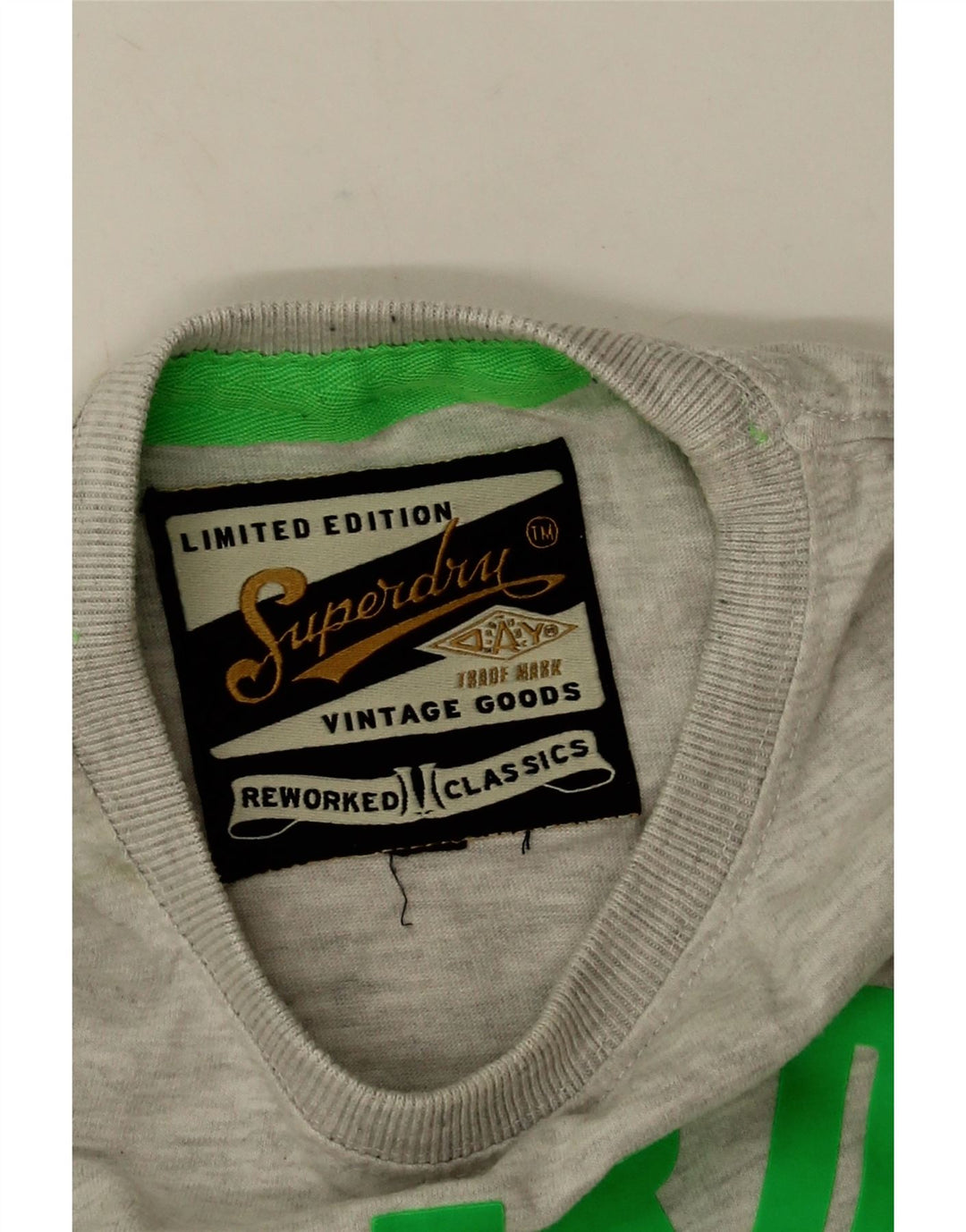 Ανδρικό γραφικό T-Shirt Superdry Top Μεσαίο γκρι βαμβακερό