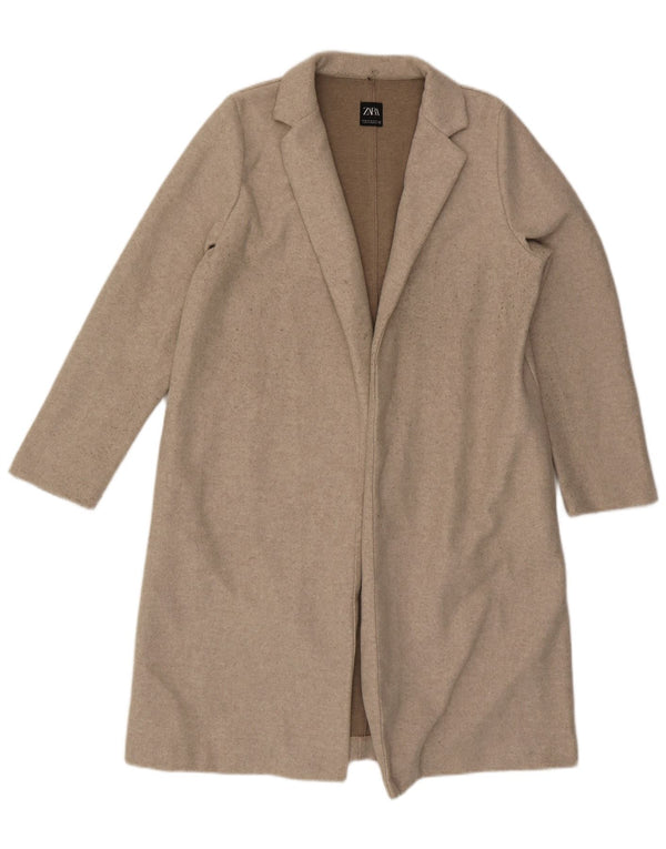Zara Γυναικείο Ανοιχτό Παλτό UK 18 XL Μπεζ