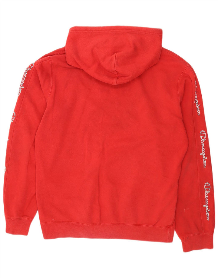 Ανδρικό Champion Graphic Hoodie Jumper Μεσαίο κόκκινο βαμβακερό
