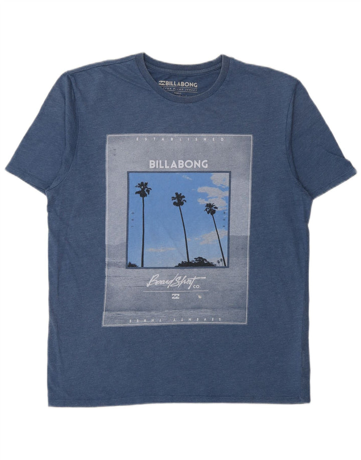 Billabong Ανδρικό T-Shirt με κανονική εφαρμογή γραφικό μπλουζάκι από μικρό μπλε βαμβακερό