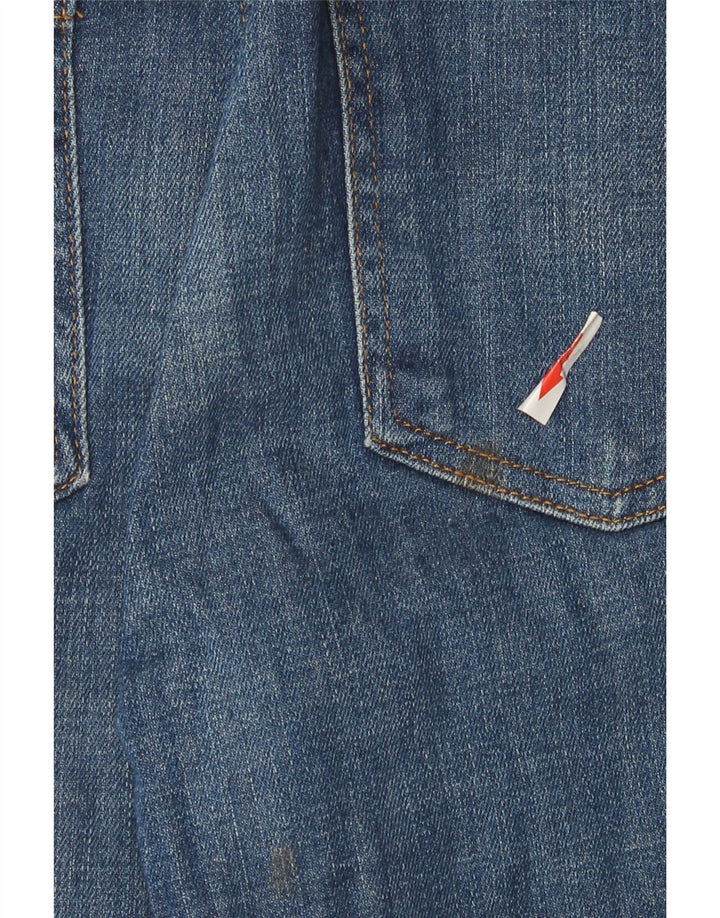 Zara Γυναικεία μποτάκια τζιν EU 38 Small W28 L27 Navy Blue Cotton