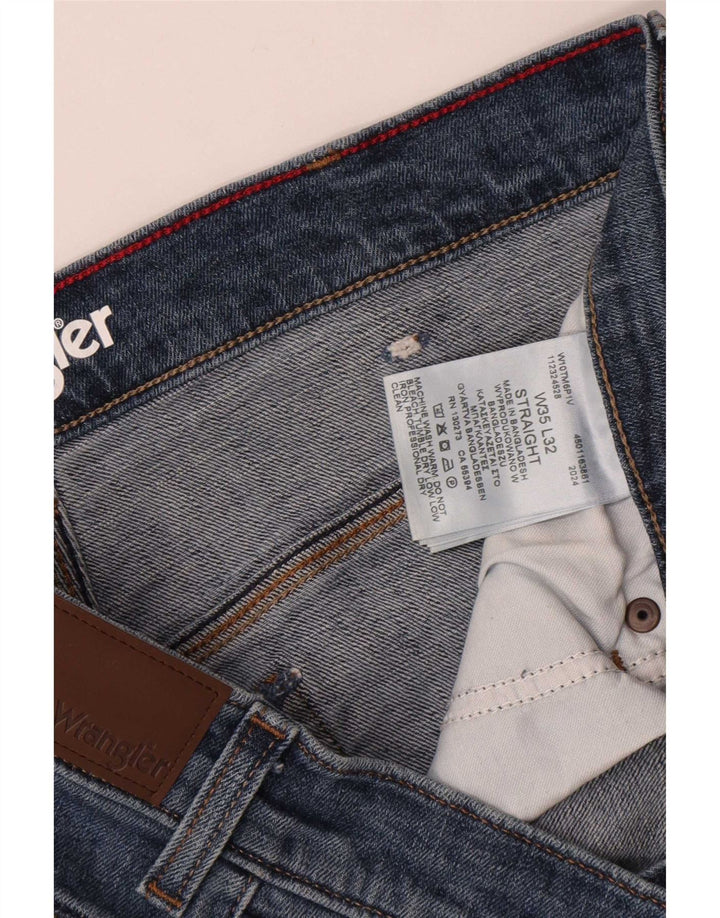 Ανδρικό τζιν Wrangler ίσιο W35 L32 Μπλε βαμβακερό