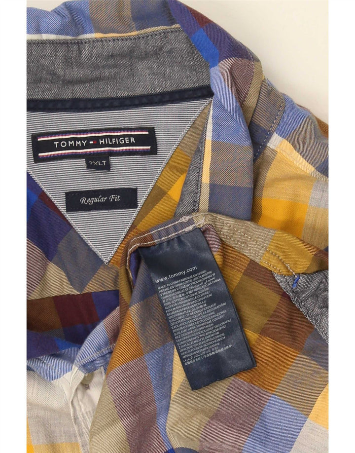 Tommy Hilfiger Ανδρικό ψηλό πουκάμισο κανονικής εφαρμογής 2XL πολύχρωμο βαμβακερό