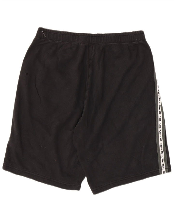 Ανδρικό γραφικό αθλητικό σορτς Nike, μεγάλο μαύρο χρώμα, βαμβακερό