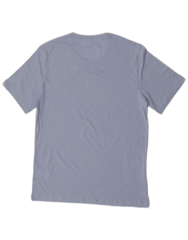 Ανδρικό T-Shirt Hugo Boss Top από μεσαίο μπλε βαμβακερό