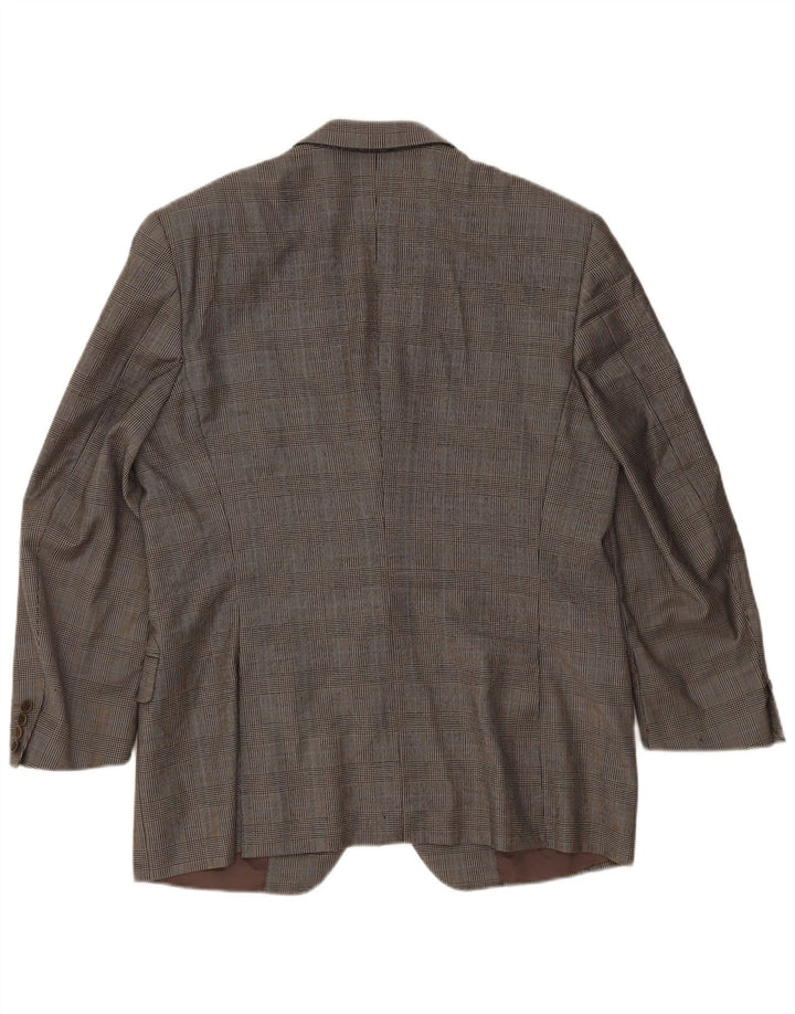 Canali Ανδρικό σακάκι σακάκι με 3 κουμπιά IT 54 2XL Grey Check Wool
