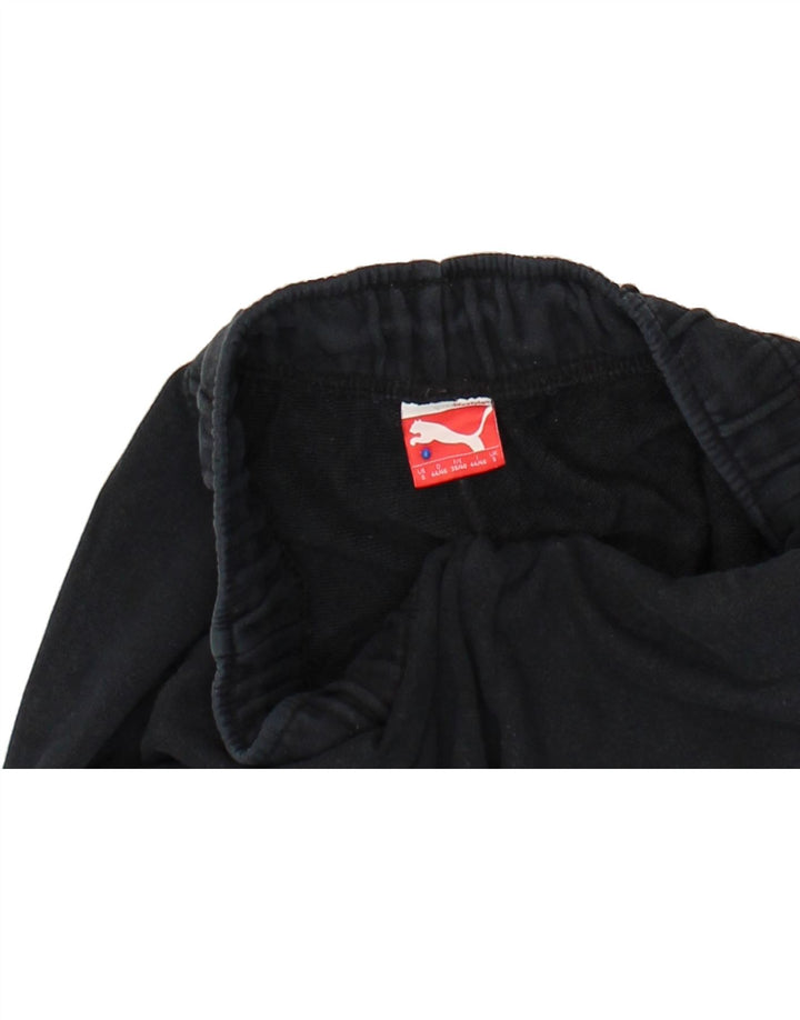 PUMA Mens Graphic Tracksuit Trousers Small  Black Vintage Puma and Second-Hand Puma from Messina Hembry 
