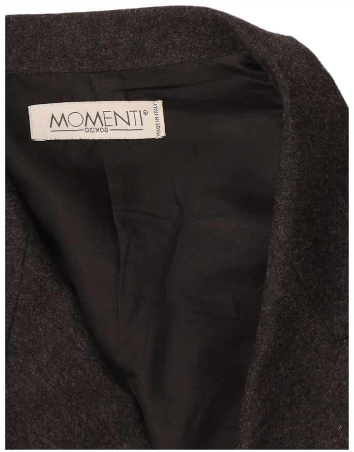 Momenti Γυναικείο Μπλέιζερ Διπλό Μπουφάν UK 14 Medium Grey