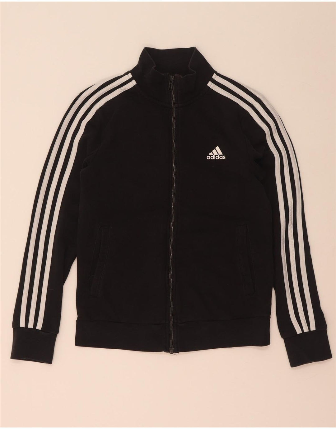 Γυναικεία αθλητική φόρμα Adidas Top Jacket UK 8/10 Μικρό μαύρο βαμβακερό