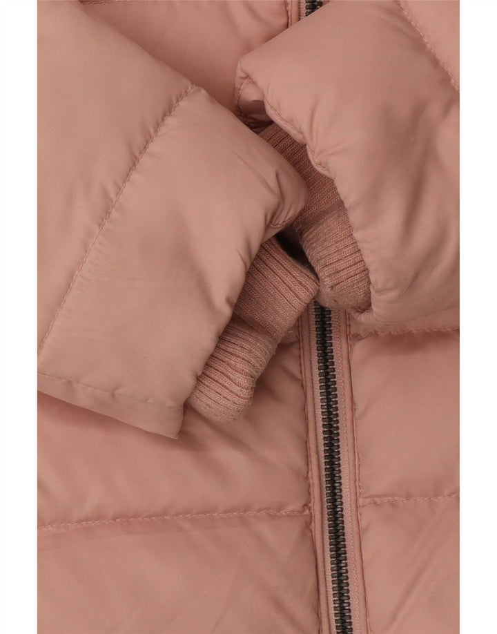 Tommy Hilfiger γυναικείο μπουφάν με κουκούλα UK 10 Small Pink Polyester