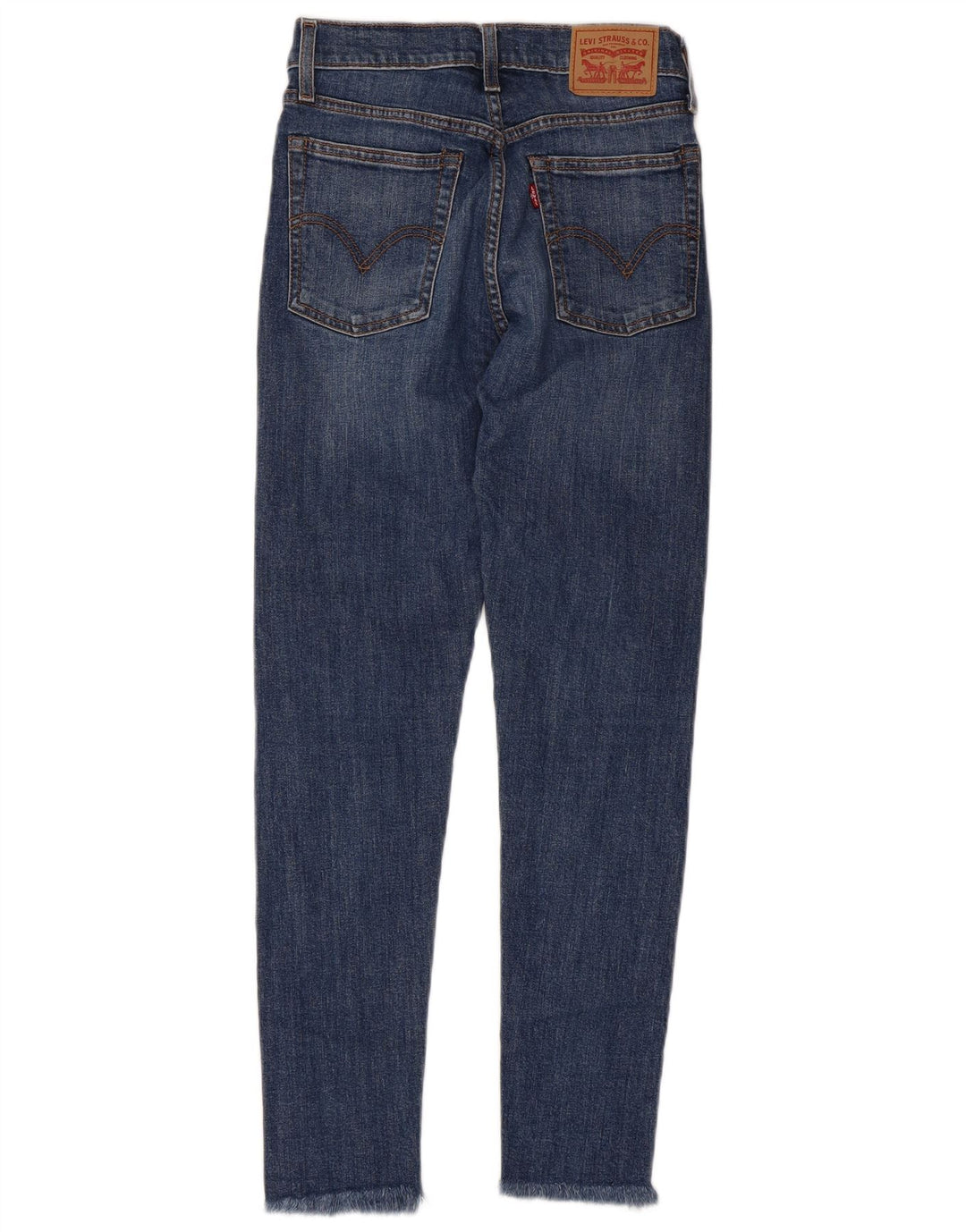 LEVI'S Γυναικείο Wedge High Waist Skinny Jeans W25 L26 Μπλε βαμβακερό