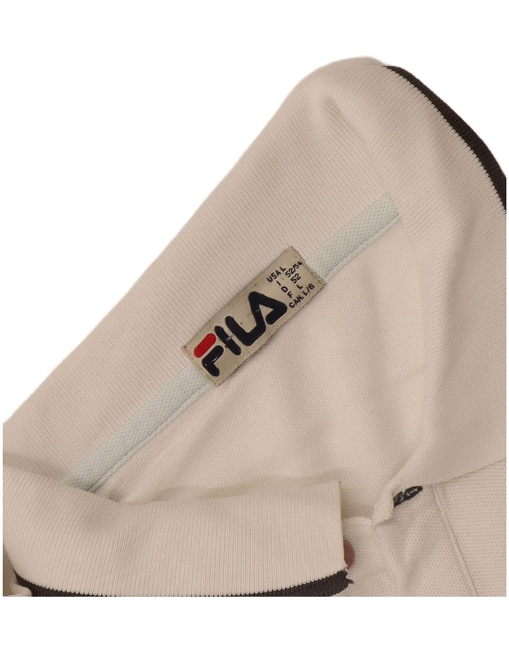 Fila Ανδρικό Πόλο Μπλουζάκι IT 52 Λευκό μεγάλο