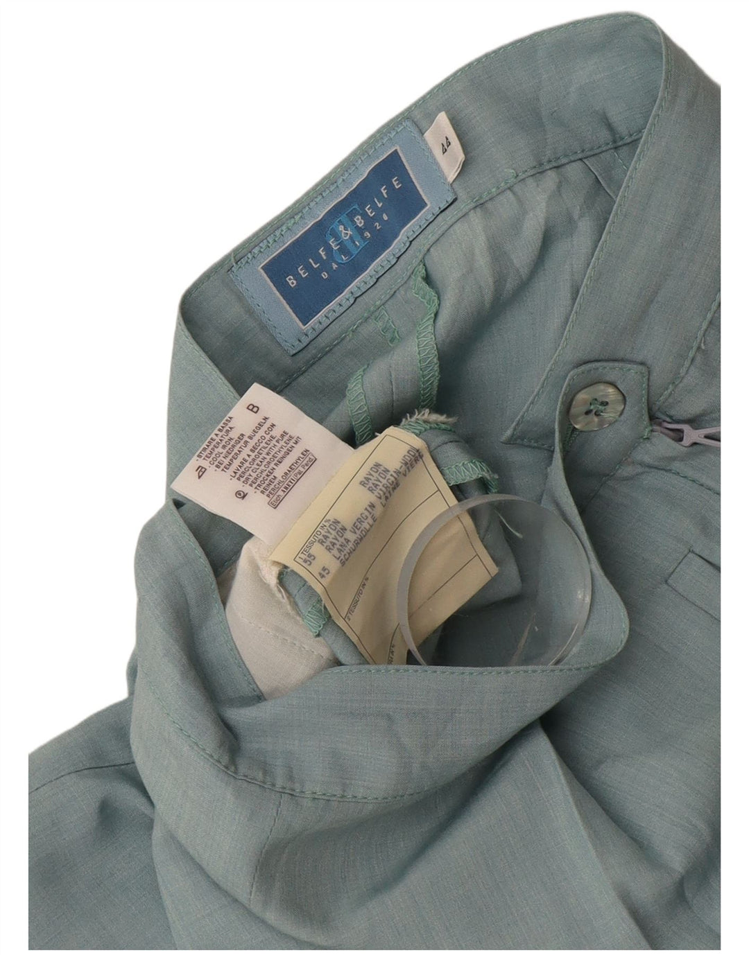 Belfe & Belfe Γυναικείο κωνικό παντελόνι IT 44 Medium W28 L27 Blue Rayon