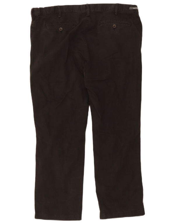 Marks & Spencer Ανδρικό κωνικό παντελόνι Chino W42 L29 Μαύρο βαμβακερό