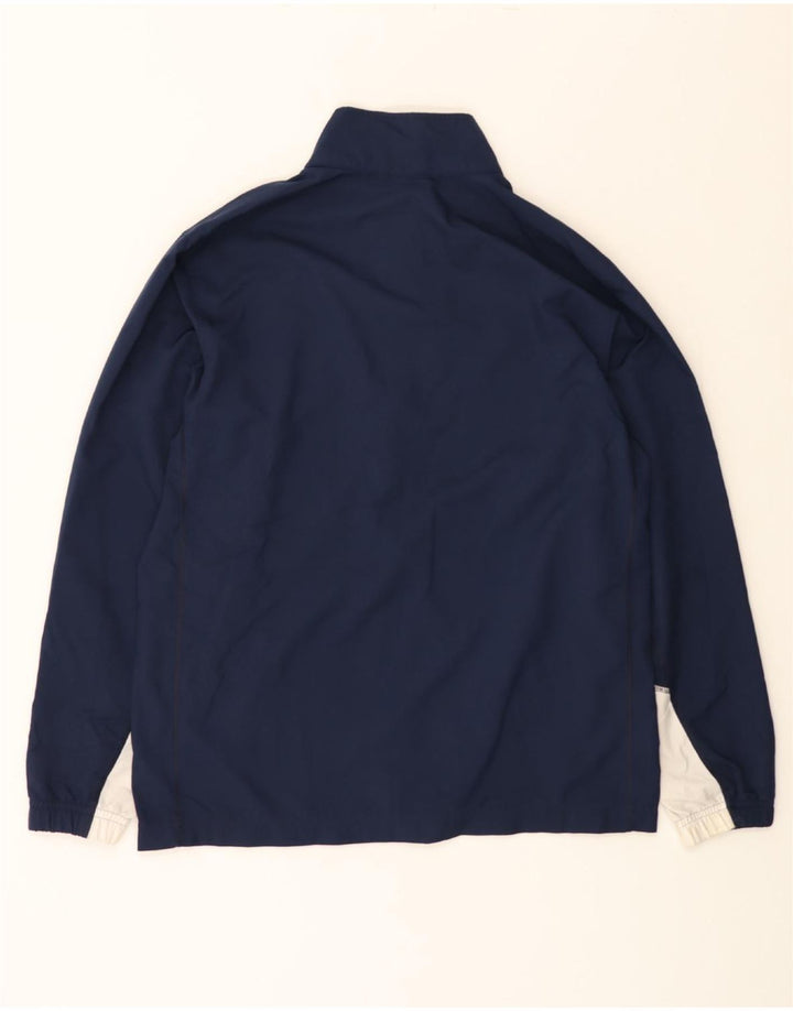 NIKE Mens Dri Fit Graphic Tracksuit Top Jacket Large Navy Blue Polyester Vintage Nike and Second-Hand Nike from Messina Hembry 