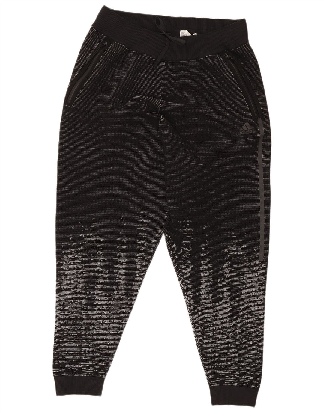 Ανδρική αθλητική φόρμα Adidas Παντελόνι Joggers Μεσαίο μαύρο γεωμετρικό μαλλί