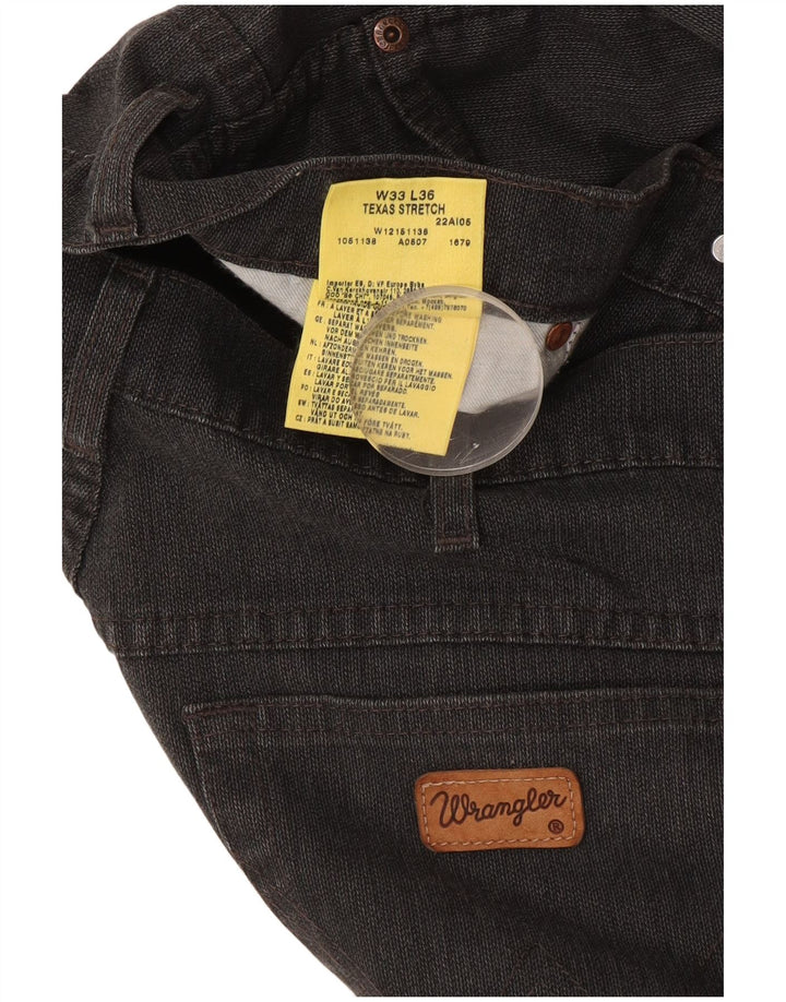 Wrangler Ανδρικό Texas Stretch ίσιο casual παντελόνι W33 L36 γκρι βαμβακερό