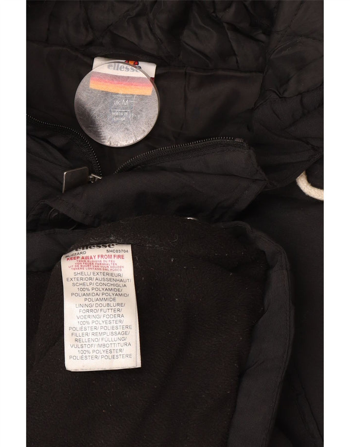 Ανδρικό μπουφάν Parka με κουκούλα Ellesse UK 38 Medium Black Polyester