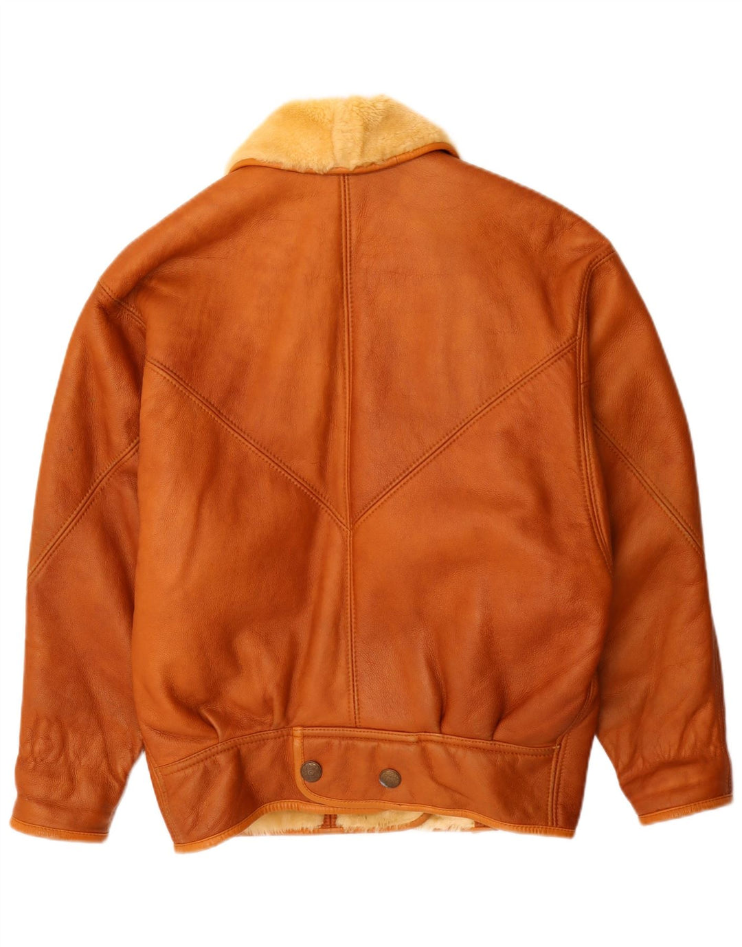 Vintage Γυναικείο Oversized Shearling Jacket UK 16 Large Brown