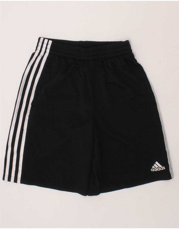 ADIDAS Boys Sport Shorts 10-11 Years Medium Black Polyester Vintage Adidas and Second-Hand Adidas from Messina Hembry 