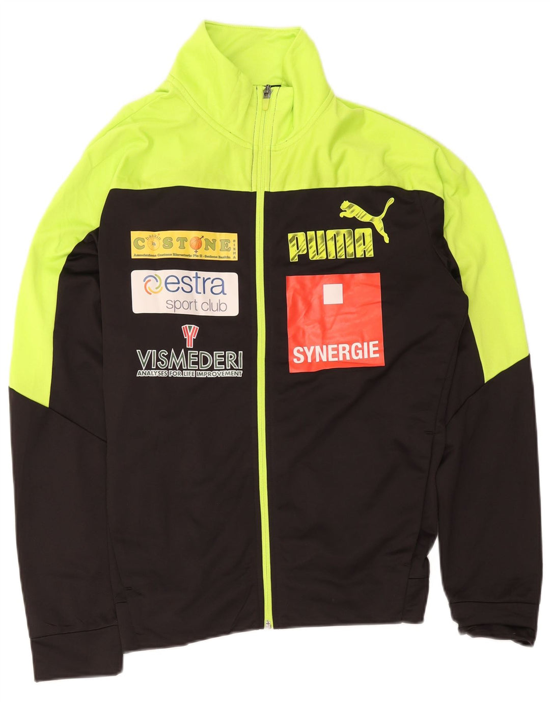 Ανδρική αθλητική φόρμα γραφικών Puma Μπουφάν μεσαίου μαύρου χρώματος πολυεστέρας