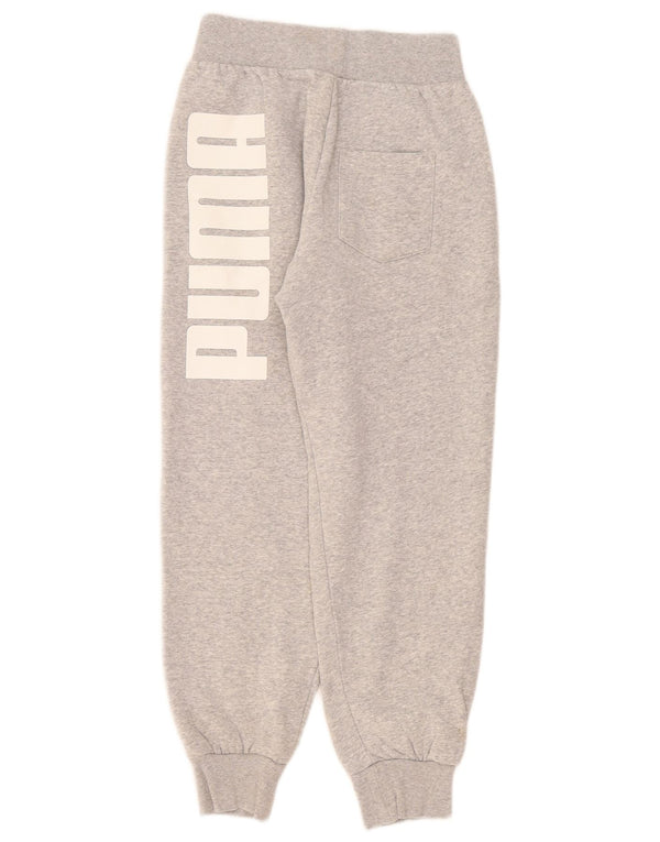 Puma Γυναικεία φόρμα γραφικής φόρμας παντελόνι Joggers UK 4 XS Γκρι βαμβακερό