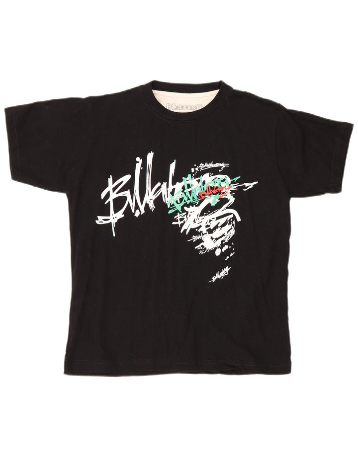 Billabong Γυναικείο γραφικό T-Shirt Top UK 14 Medium Black