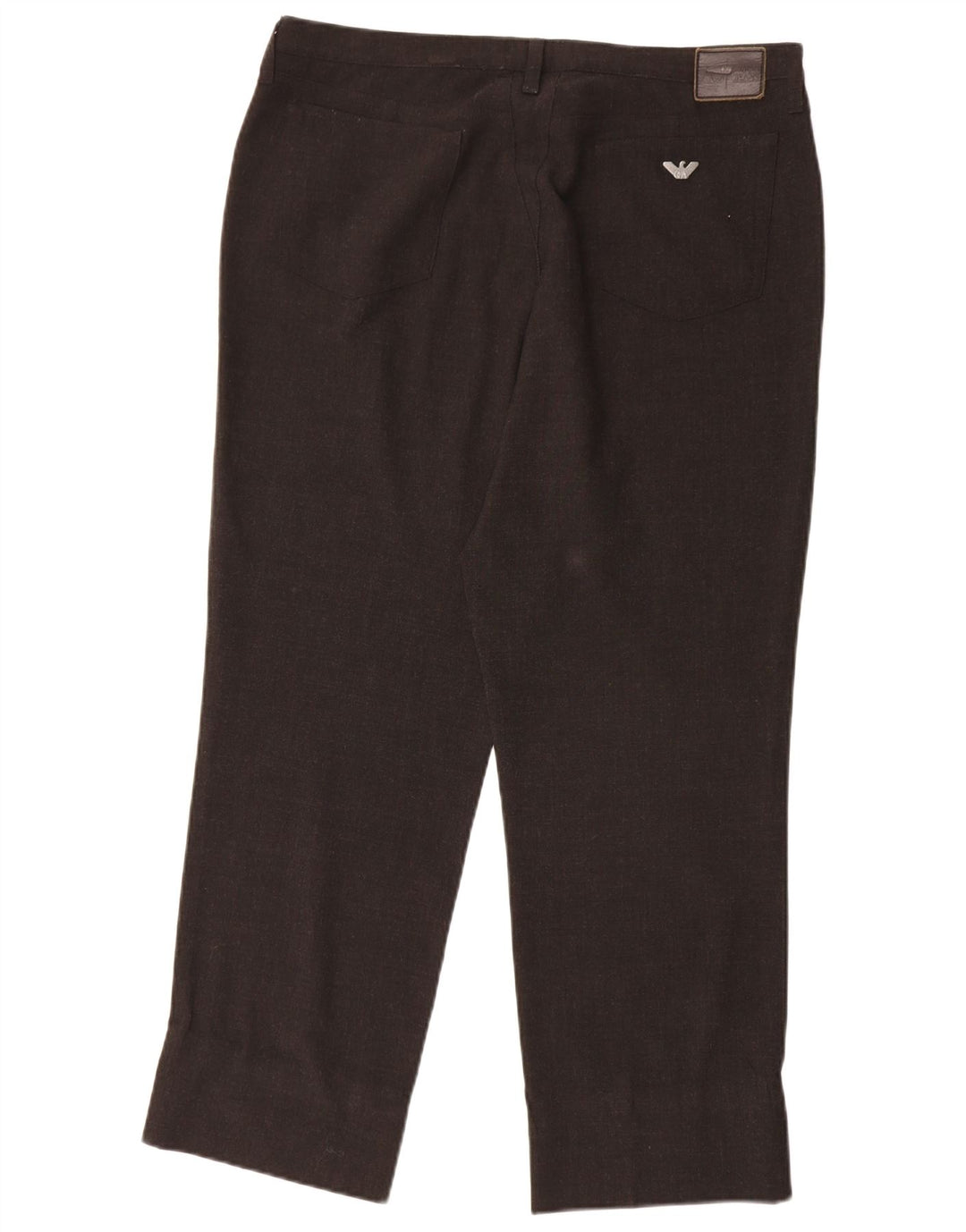 Armani γυναικείο ίσιο casual παντελόνι W36 L27 καφέ