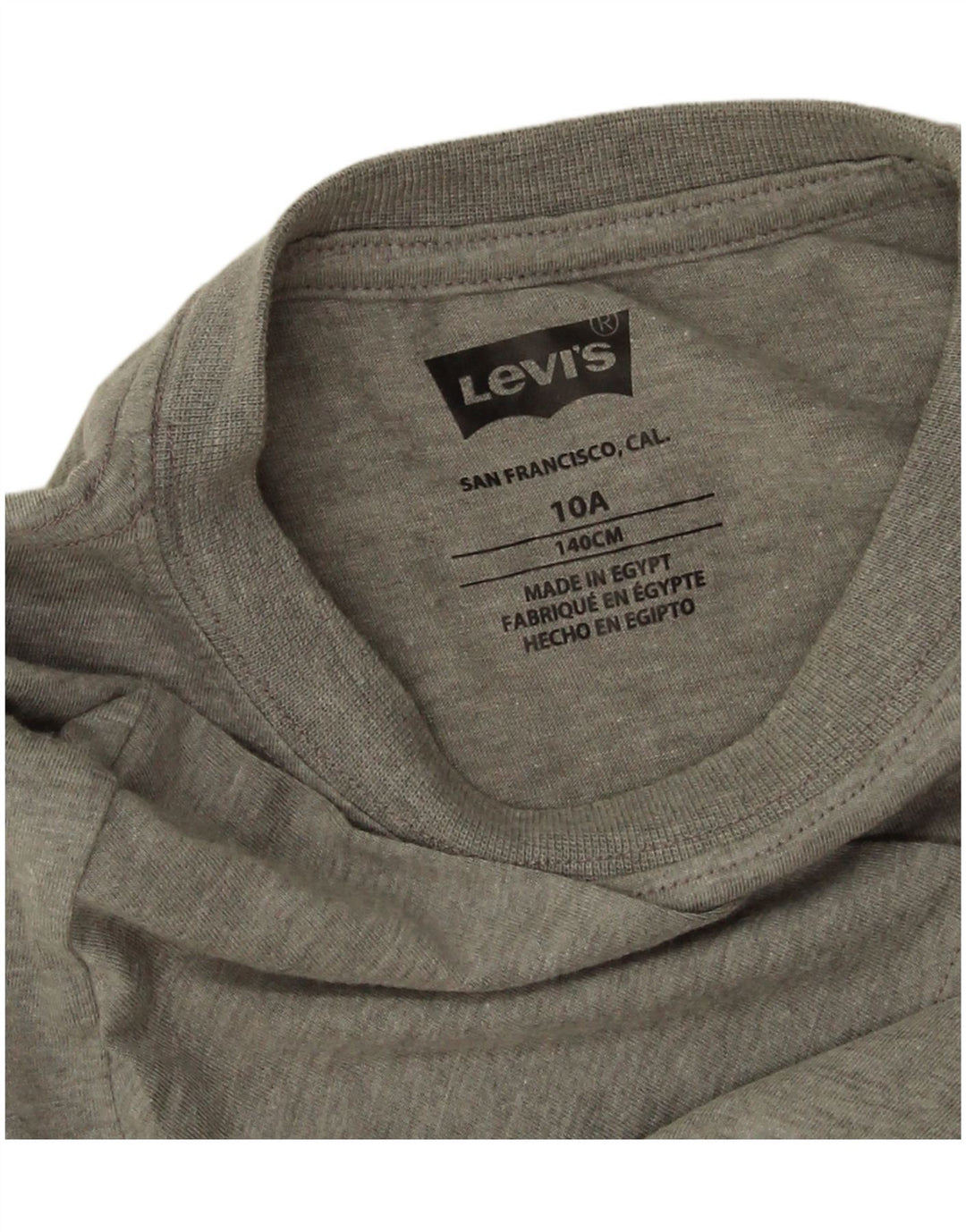 LEVI'S Boys Graphic T-Shirt Top 9-10 Years Grey