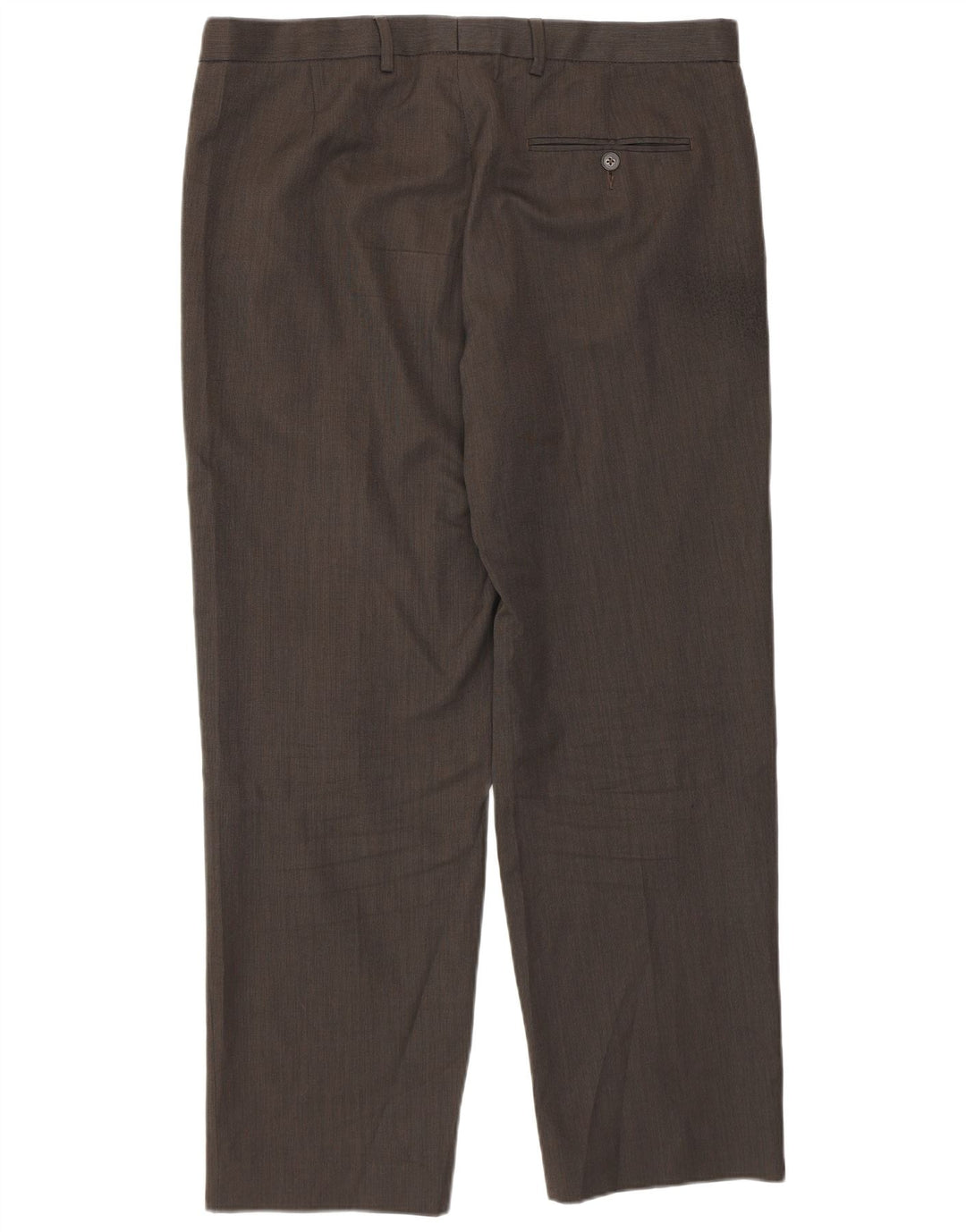 Marks & Spencer Ανδρικό καθημερινό παντελόνι με κανονική εφαρμογή W36 L29 καφέ πολυεστέρας