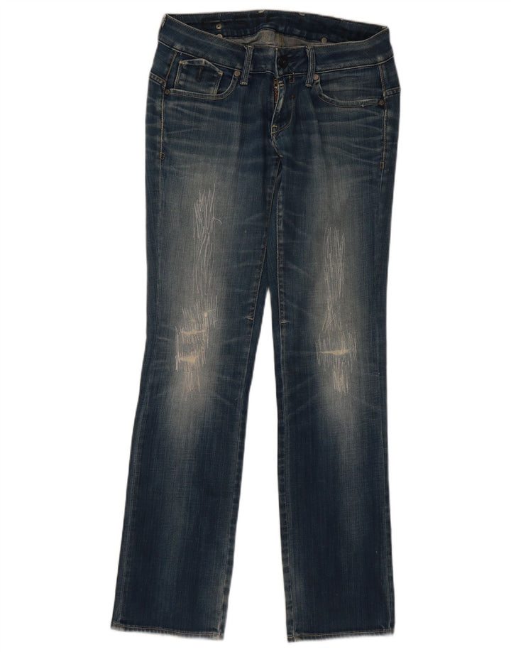 G-Star Γυναικείο Distressed Straight Jeans W28 L32 Μπλε βαμβακερό