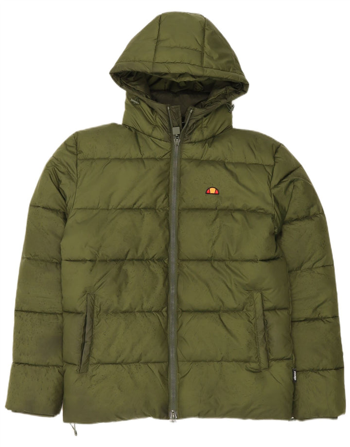 Ανδρικό μπουφάν με κουκούλα ELLESSE UK 36 Small Green Polyester