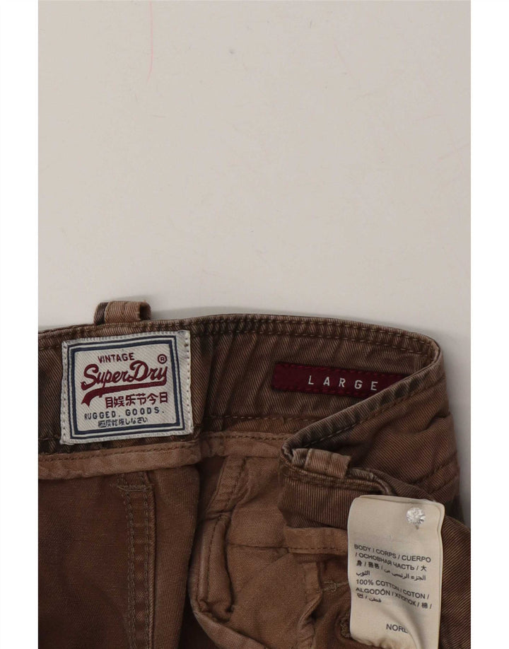 Superdry Ανδρικό Σορτς Cargo Μεγάλο W36 Καφέ Βαμβακερό καμουφλάζ