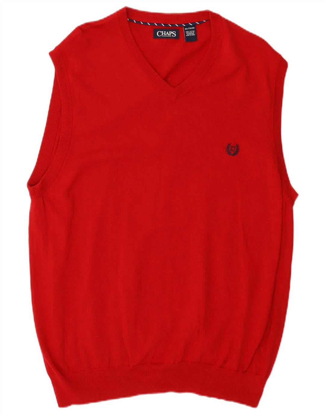 Chaps Ανδρικό γιλέκο Tank Top XL Red Cotton