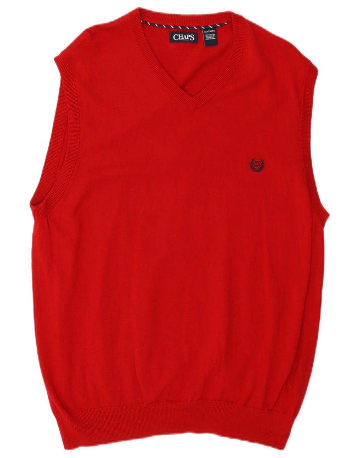 Chaps Ανδρικό γιλέκο Tank Top XL Red Cotton