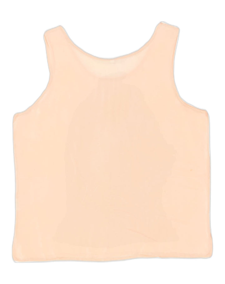 VINTAGE Womens Blouse Top IT 48 XL Orange Acetate | Vintage | Thrift | Second-Hand | Used Clothing | Messina Hembry 