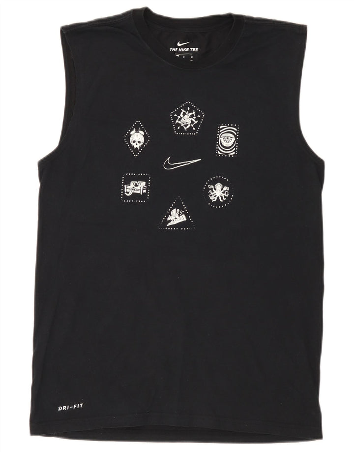 Γραφικό γιλέκο Nike Mens Dri Fit, μεσαίο μαύρο