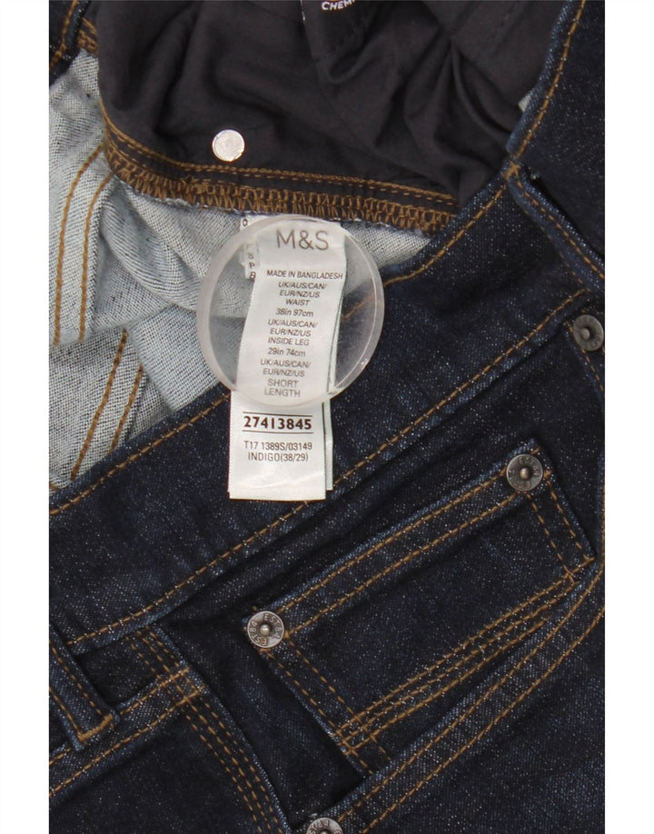 Marks & Spencer Mens Slim Jeans W38 L29 Navy Blue Cotton
