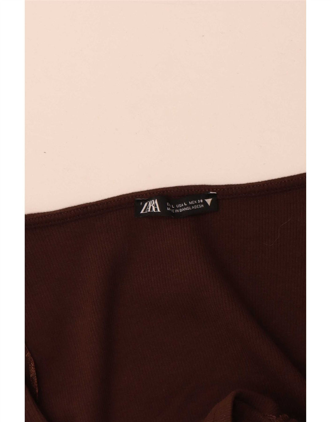 Zara Γυναικείο μακρυμάνικο τοπ UK 14 Large Brown