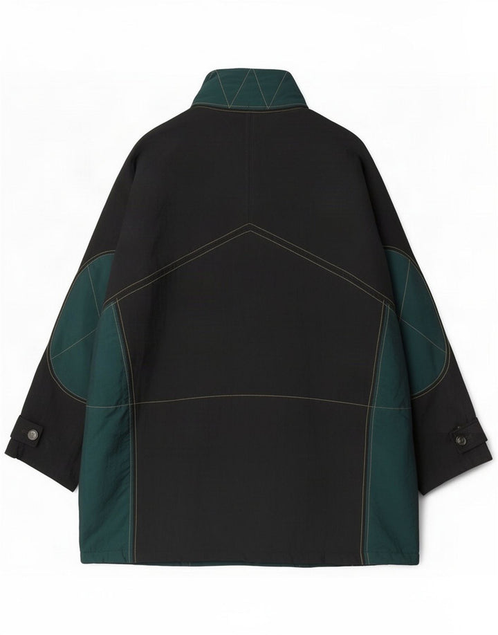 Vintage Ανδρικό τζάκετ σκι με επένδυση IT 52 XL Black Colourblock Polyester
