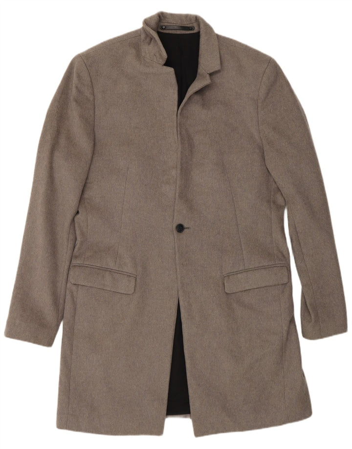 Ανδρικό πανωφόρι All Saints UK 40 Large Grey Wool