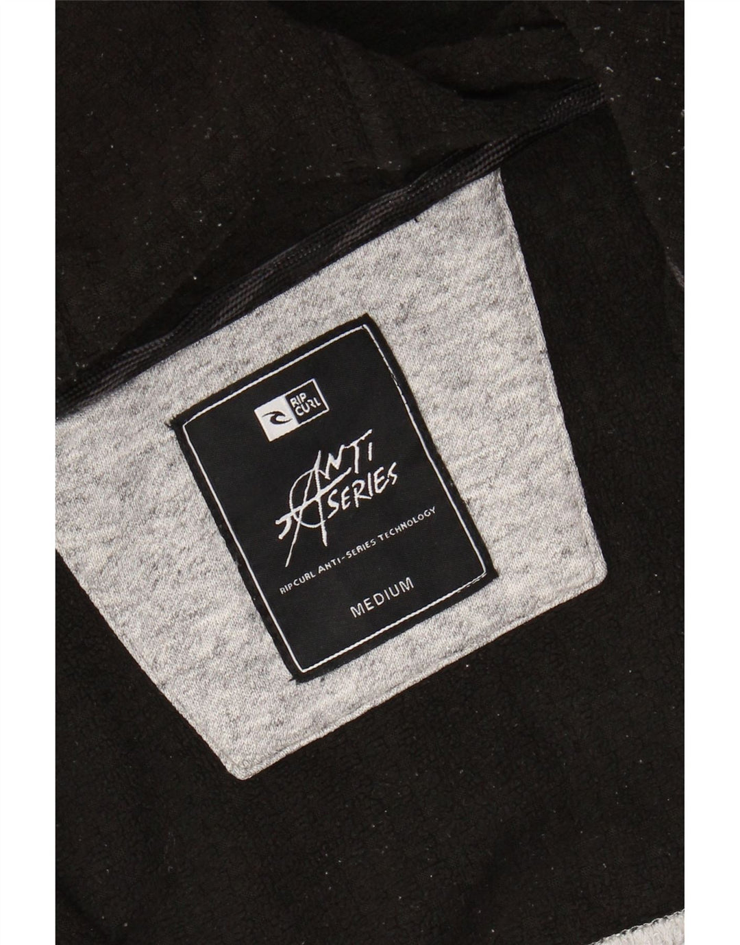 Ανδρικό πουλόβερ με κουκούλα με φερμουάρ RIP CURL, μεσαίο γκρι χρώμα