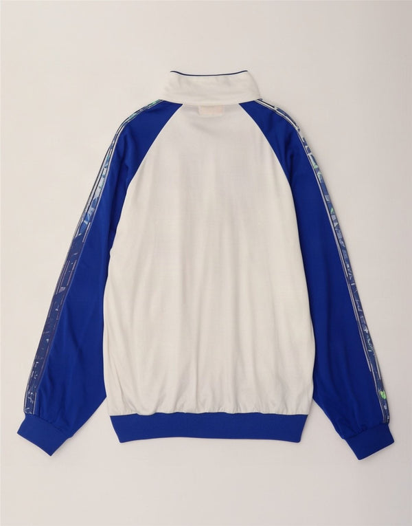 Ανδρική αθλητική φόρμα Asics Loose Fit Top Jacket IT 44 XS White Colourblock Retro